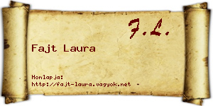 Fajt Laura névjegykártya